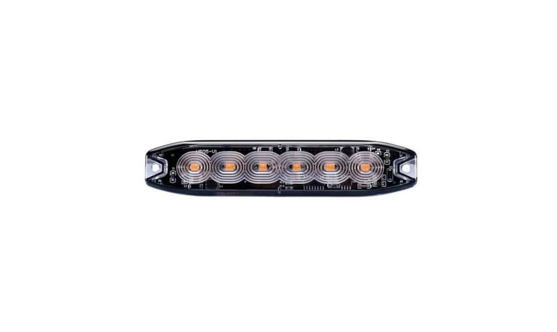 Lampa intermitentă albastră suplimentară subțire 6LED 19 funcții