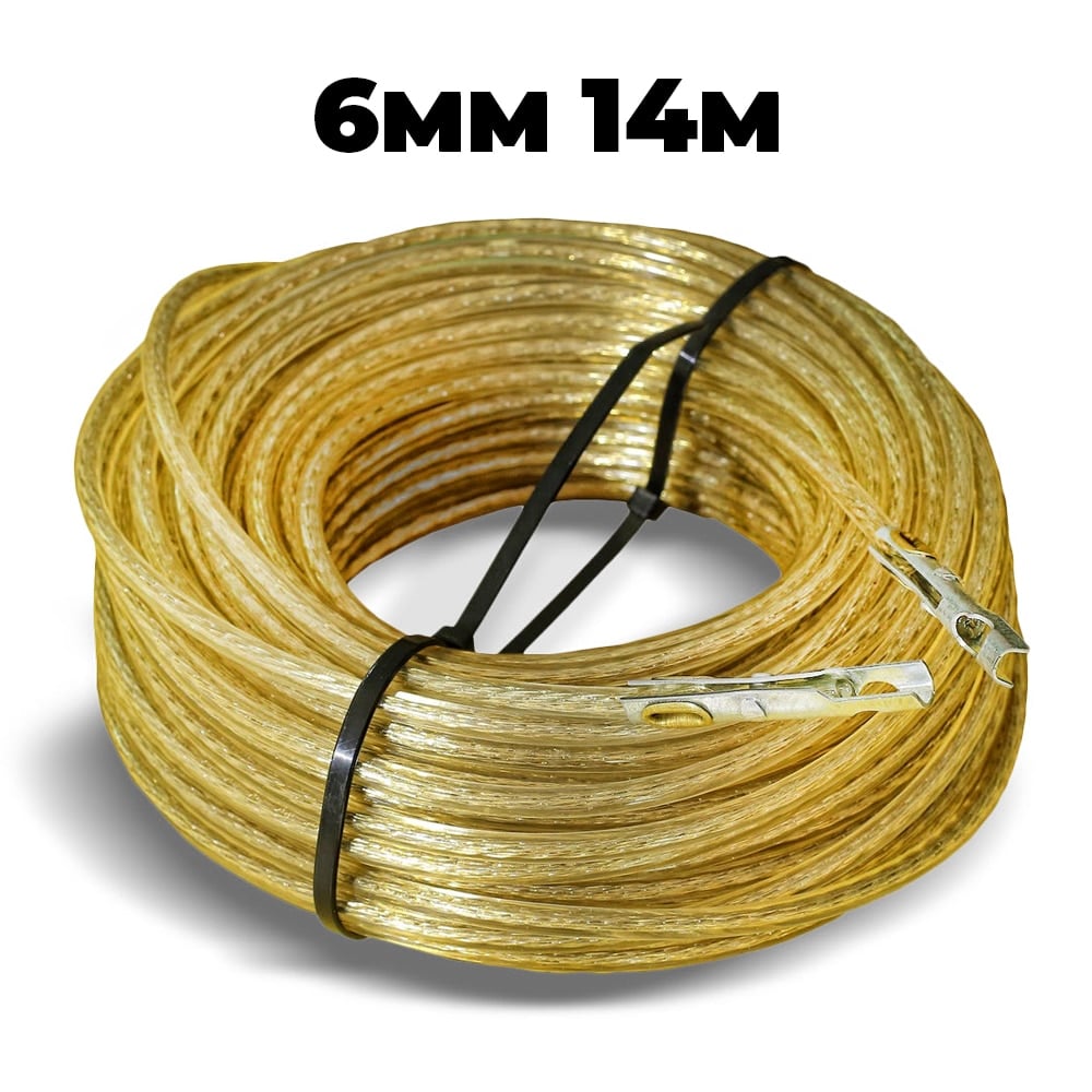 Cablu vamal din oțel de 6 mm, cu capete montate