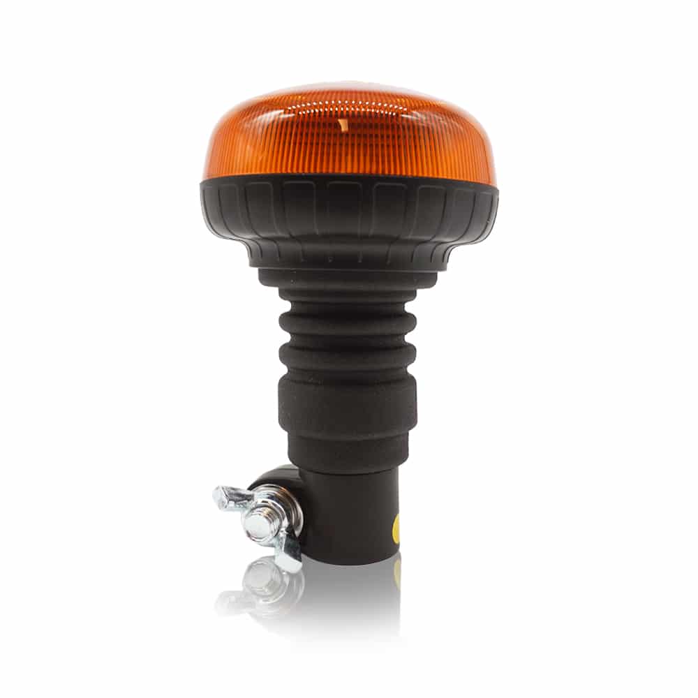 Girofar LED 18 mini portocaliu, simplu, magnetic sau cu montare pe țeavă 12V/24V