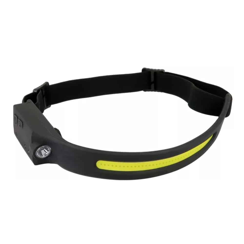 Lampă frontală cu acumulator și senzor de mișcare, iluminare la 230 de grade
