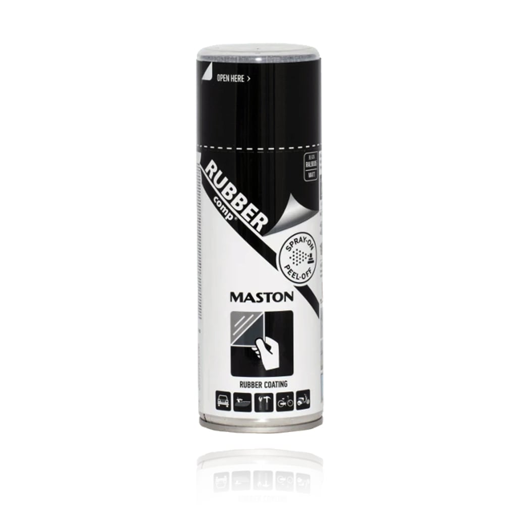 Spray vopsea cauciucată, negru mat, Rubber, 400 ml