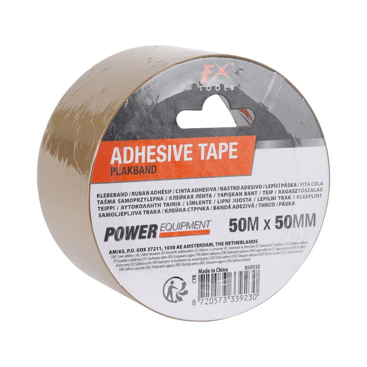Bandă adezivă 50m x 50mm maro