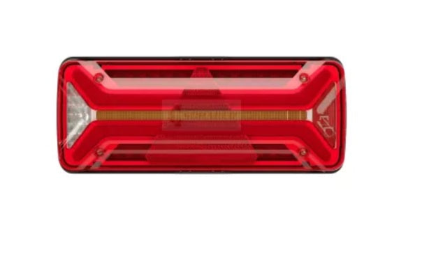 Lampă spate stop, Aspöck Ecoled II, cu lampă laterală de cauciuc sau prismă, 4 conectori, 3 variante