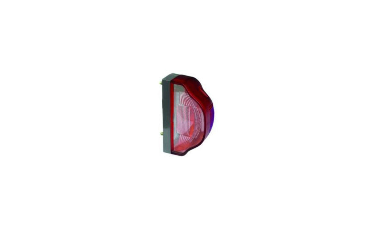Lampă număr roșu cu prismă bombată