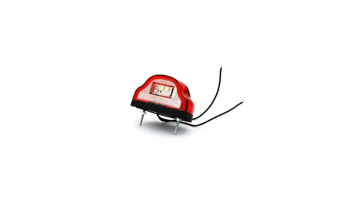Lampă număr roșu cu cocoașă LED 12-24V