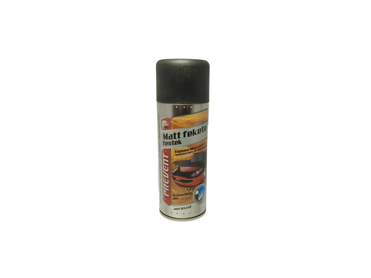 Spray vopsea neagră mată 400 ml rezistent la combustibil