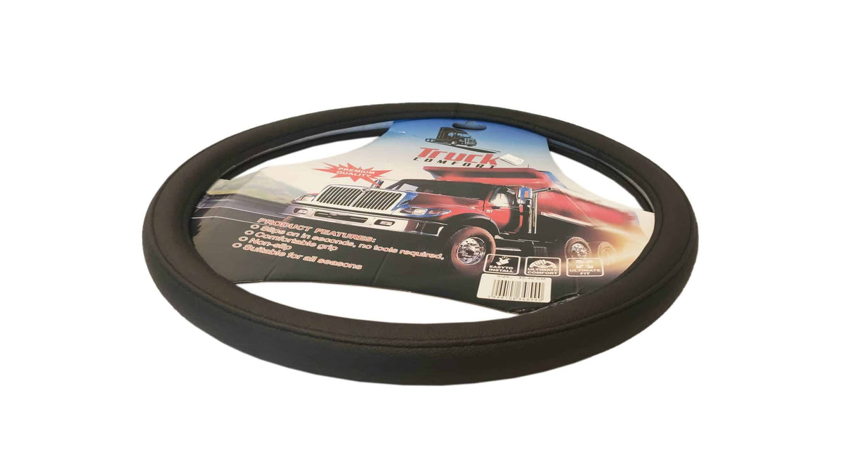 Apărătoare pentru volan 44-46cm cu aspect de piele - maro