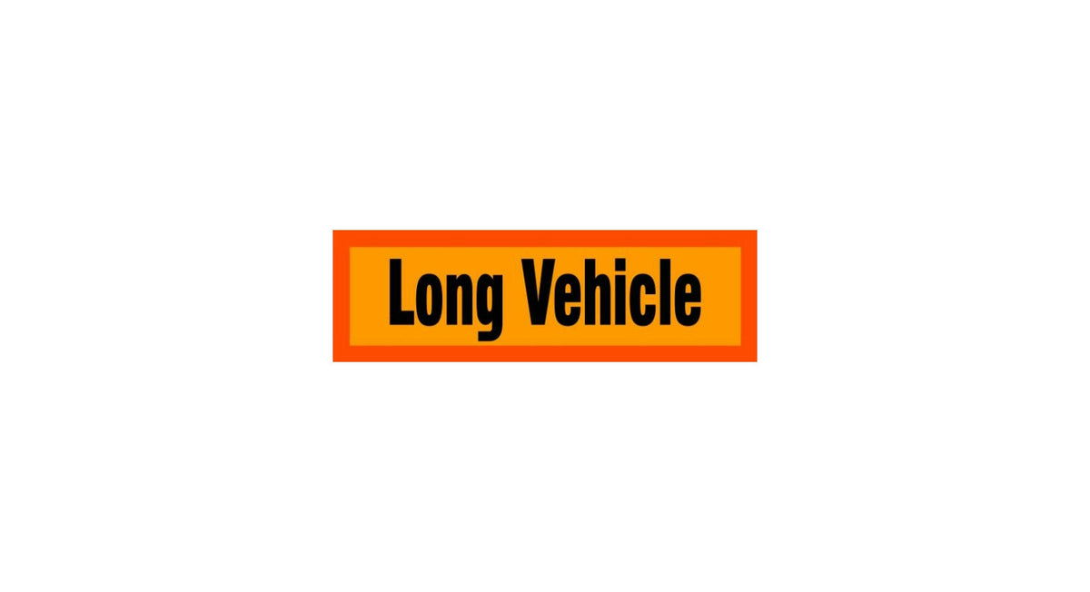 Autocolant Long Vehicle ușor reflectorizant