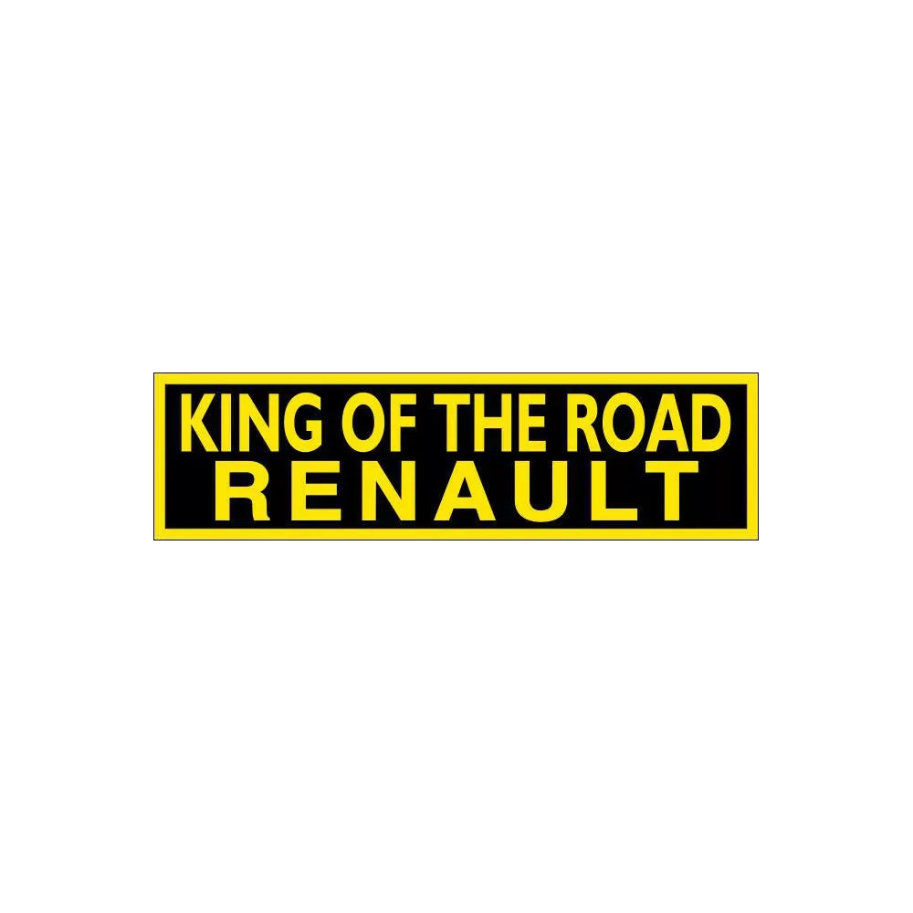 Matrice - King of the road inscripție