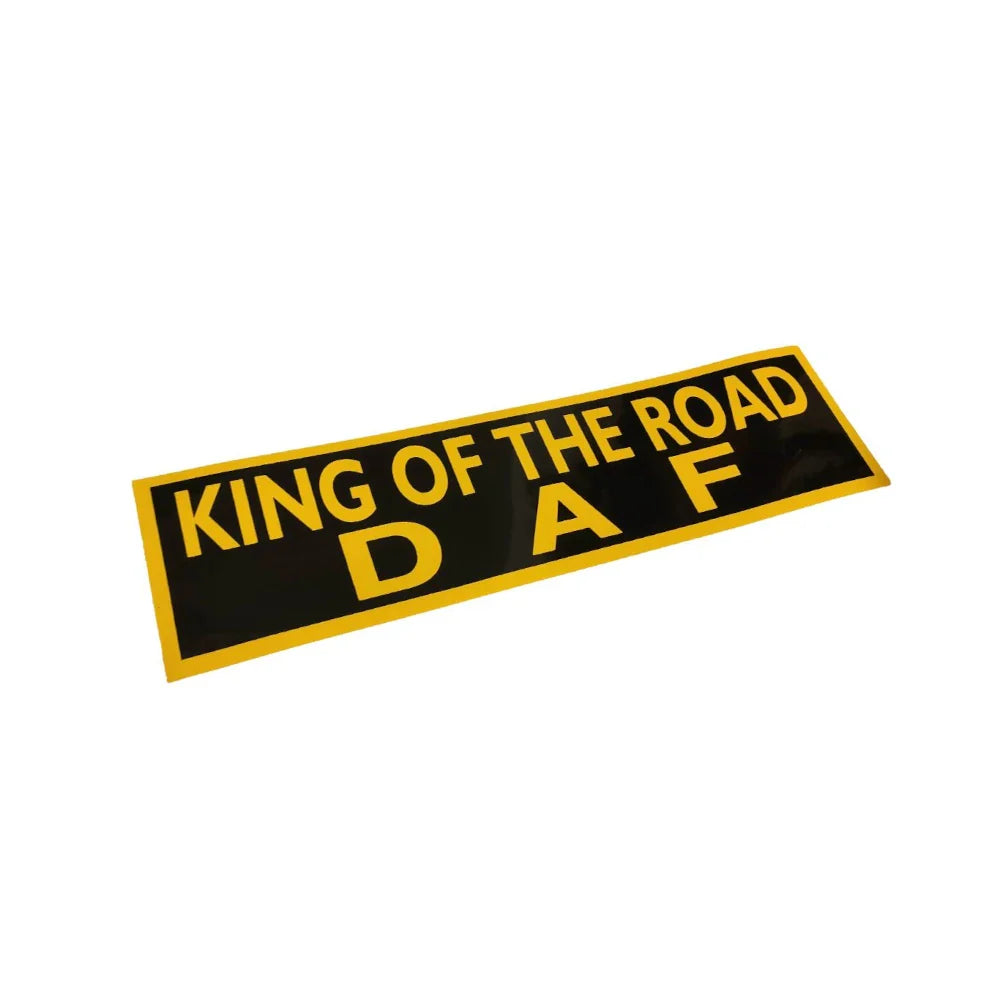 Matrice - King of the road inscripție
