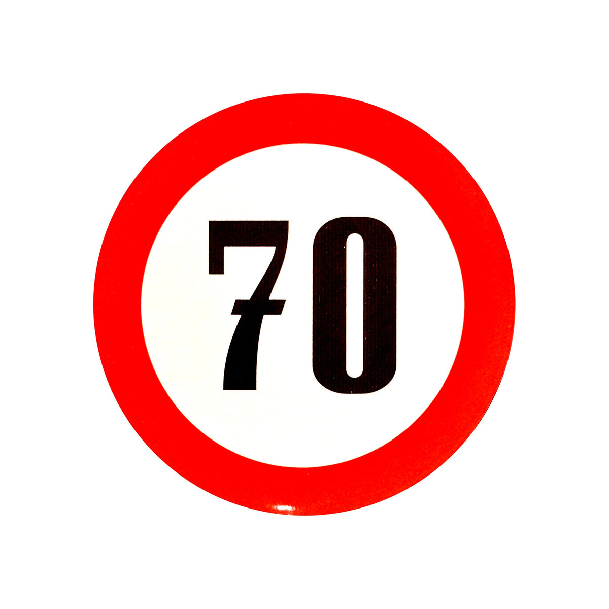 Autocolant reflectorizant pentru limitarea vitezei - 19cm