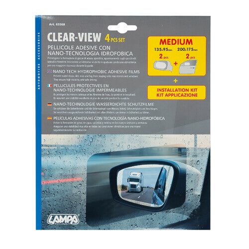 Set folie hidrofobă Clear-View cu nanotehnologie, folie adezivă hidrofobă