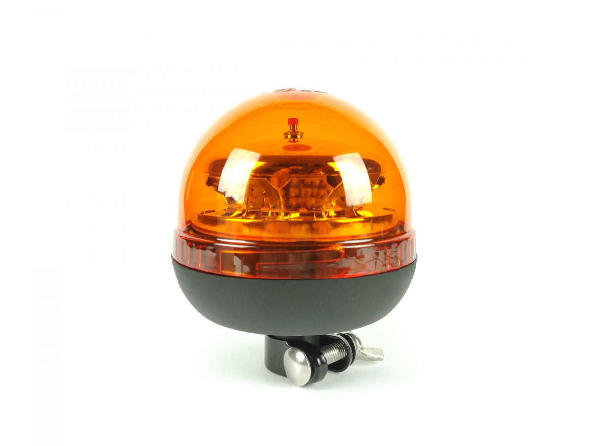 Girofar LED 12 portocaliu, compact, magnetic sau cu montare pe țeavă, 12/24V