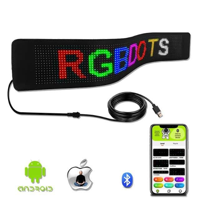 Placă de identificare LED flexibilă cu control Bluetooth