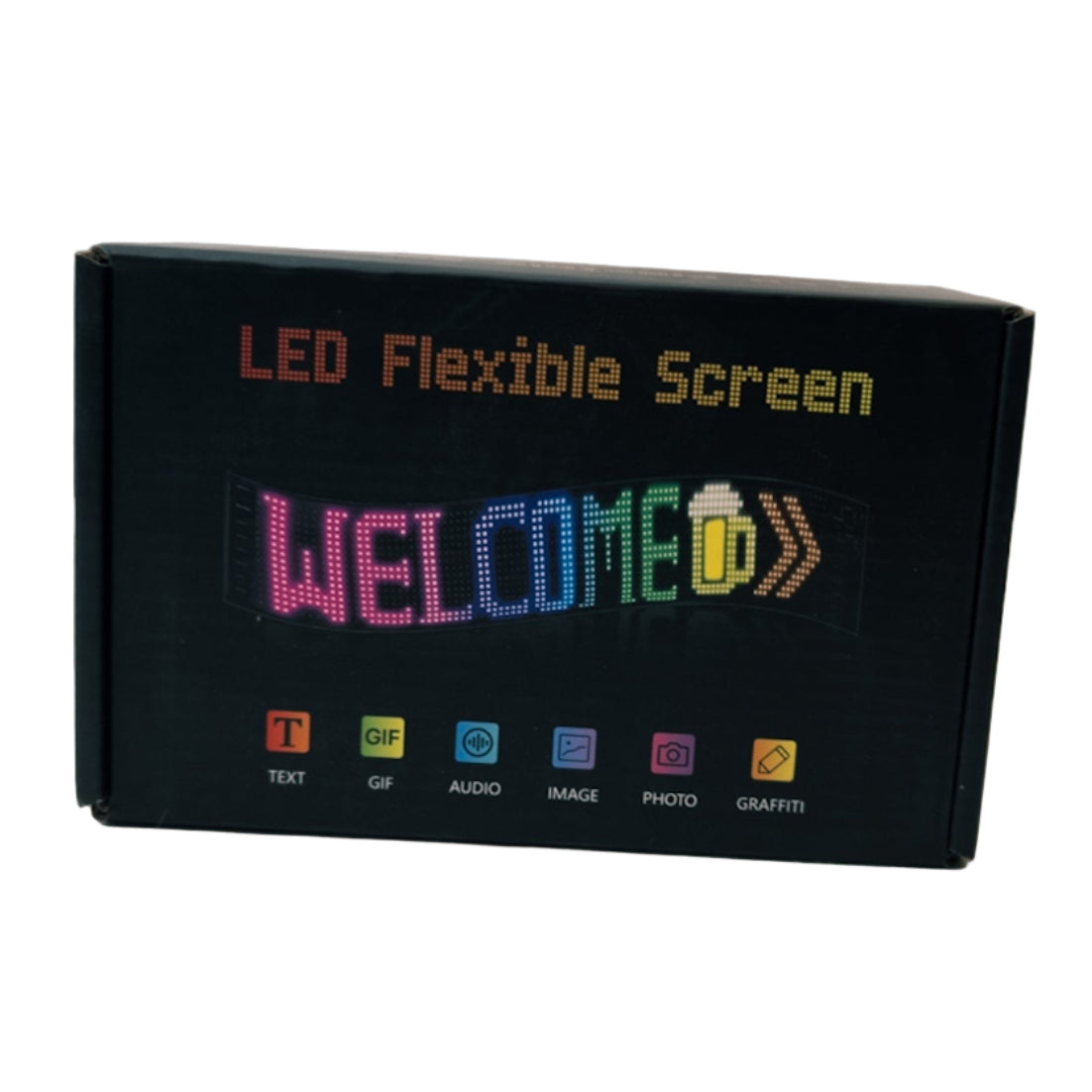 Panou devil eyes, ochi camion cu led 590×120 mm, semn de masina cu led, aplicatie mobila, telecomanda