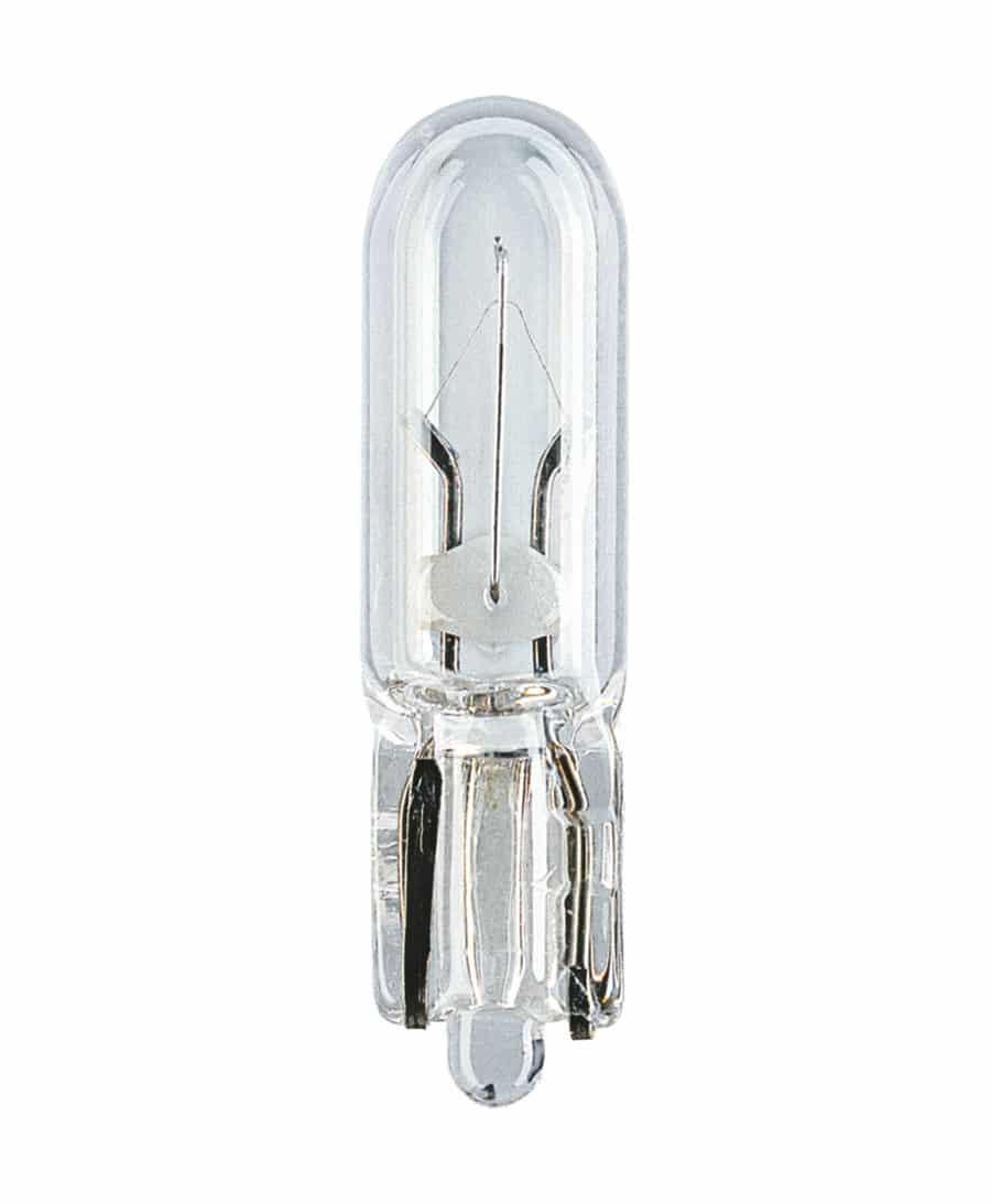 Bec 24V 1.2W sticlă T5 W2x4.6d 