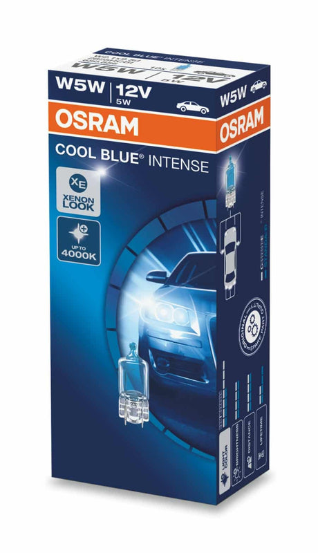 Bec LED T10 cu soclu de sticlă W5W 