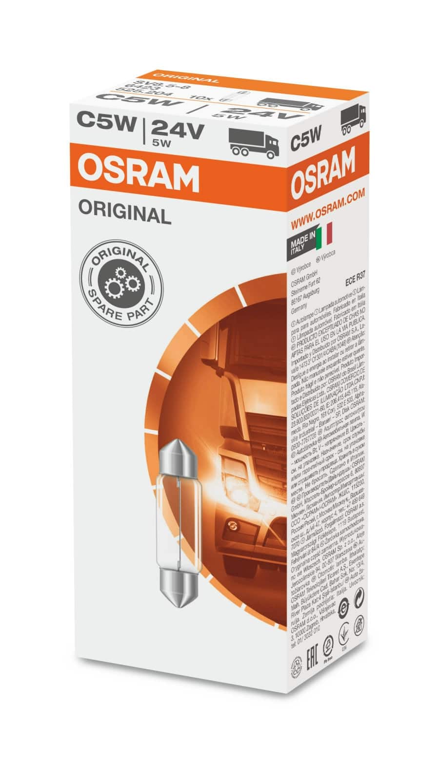 Bec LED 5W C5W cu soclu 