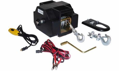 Troliu electric 1800 kg forță de tracțiune 12V 
