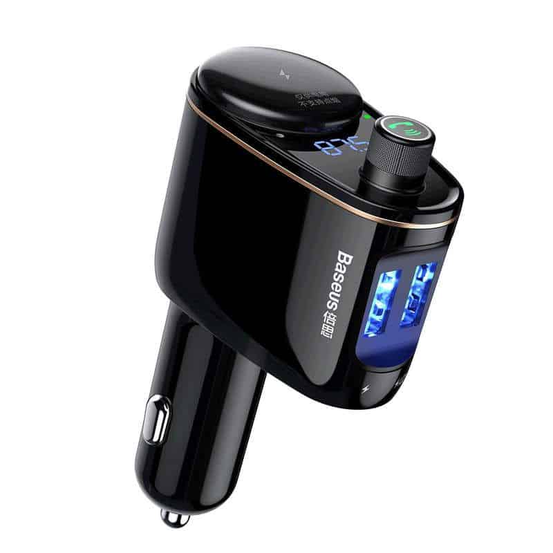 Încărcător cu brichetă auto și Transmițător FM Bluetooth, 3.4A 