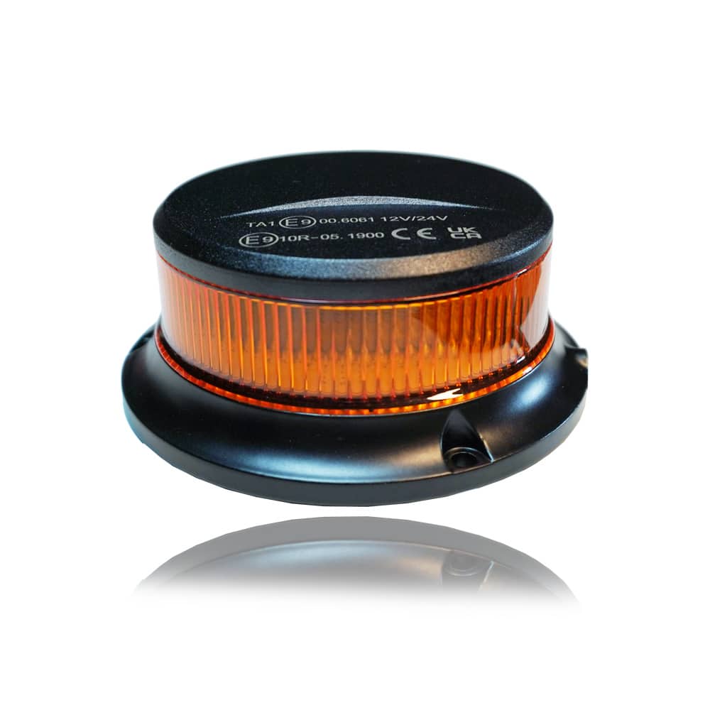 Girofar LED 18 portocaliu, compact, magnetic