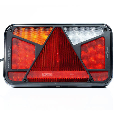 Lampă LED cu 6 funcții prizmatică triunghiulară cu conector Canbus 12V 