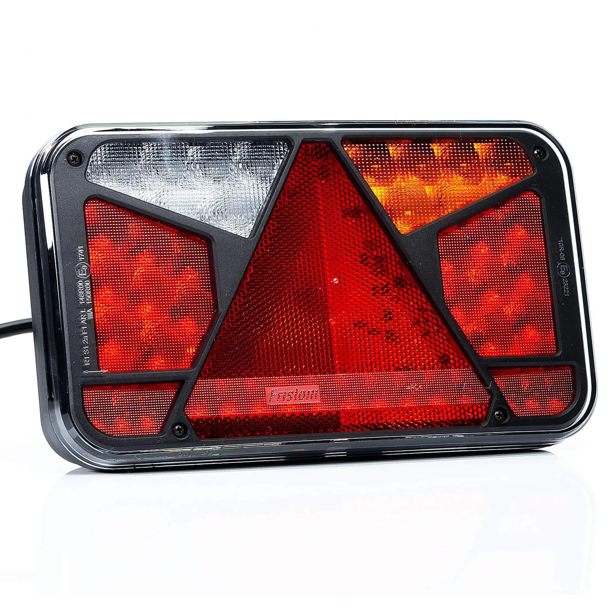 Lampă LED cu 6 funcții prizmatică triunghiulară cu conector Canbus 12V 