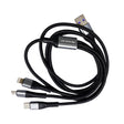 Cablu de încărcare USB cu 3 capete Micro USB B-C nLightning 