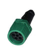Conector lampă 6 poli verde 
