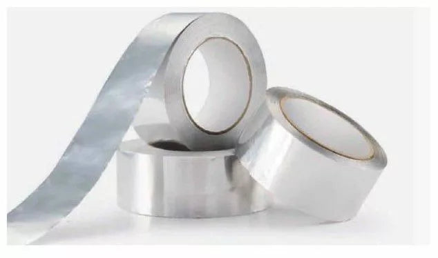 Bandă adezivă, bandă din aluminiu autoadezivă rezistentă la căldură 120°C 50mm x 50m 
