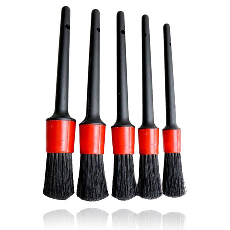Set de pensule de curățare pentru detailing auto, 5 bucăți 