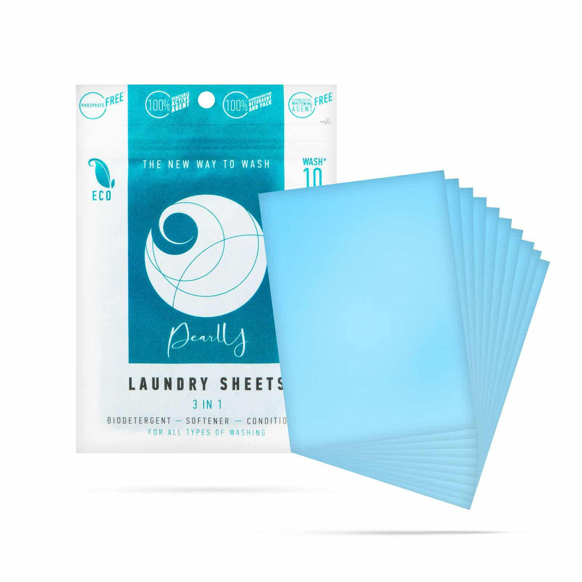 Foi de detergent pt. rufe, 3 în 1, 10 buc / pachet 