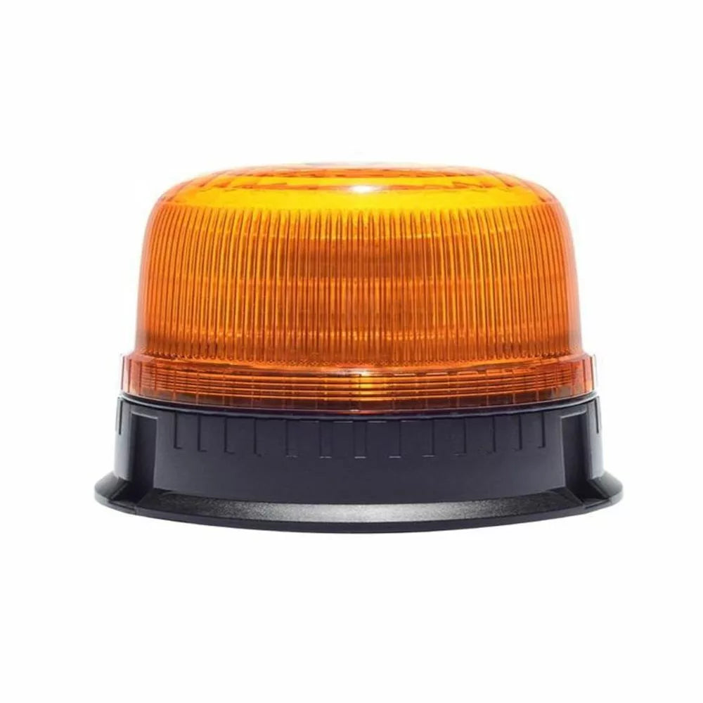 Girofar LED 16 portocaliu, simplu, magnetic sau cu montare pe țeavă, 12V/24V 