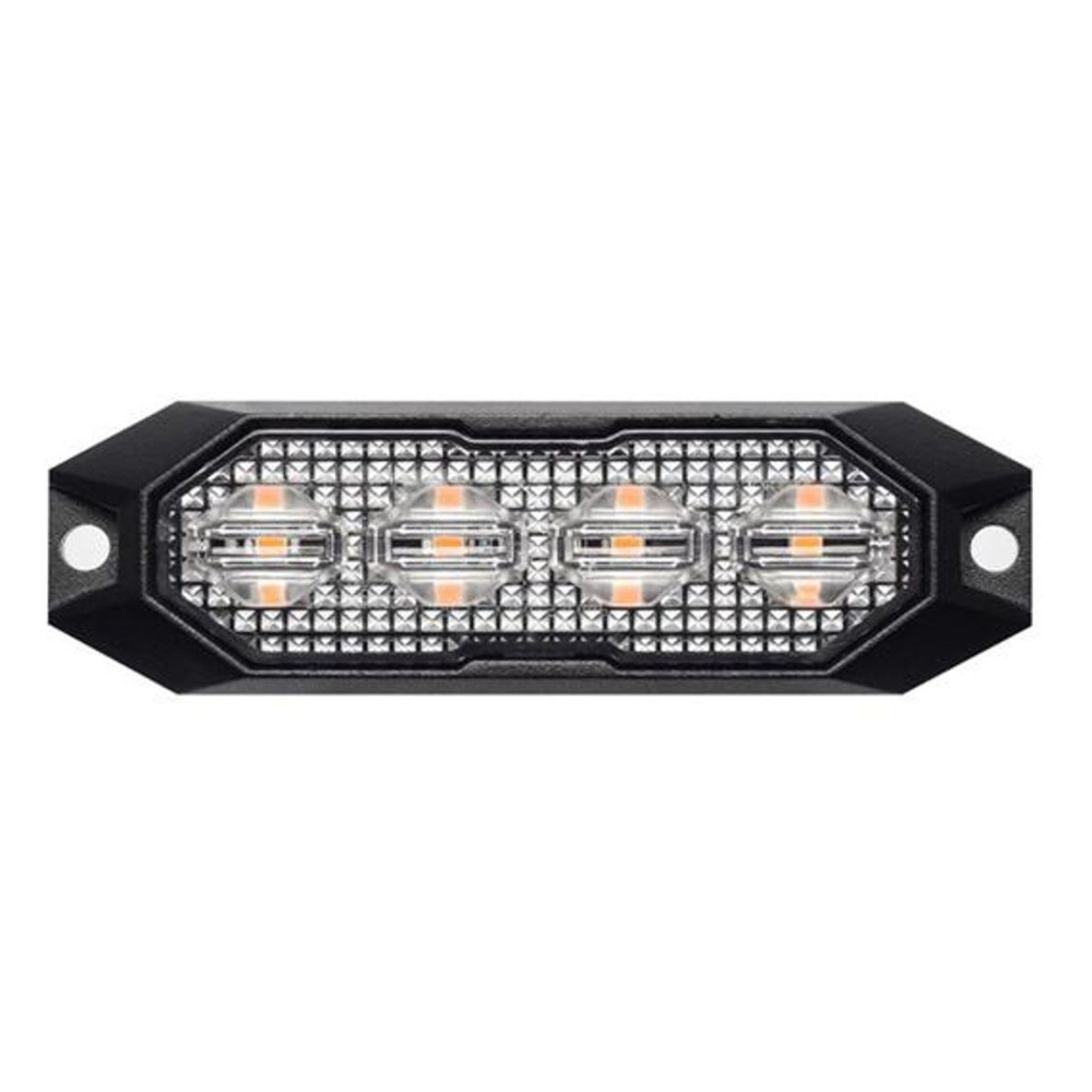 Lumină intermitentă galbenă suplimentară mini 4LED 15 funcții 