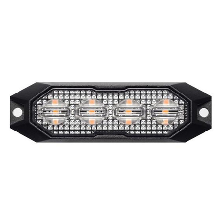 Lumină intermitentă galbenă suplimentară mini 4LED 15 funcții 