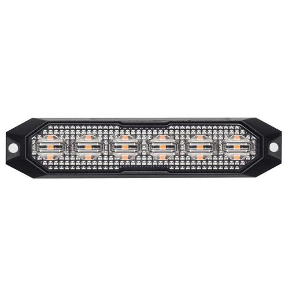 Lampa intermitentă galbenă suplimentară mini 6LED cu 15 funcții 