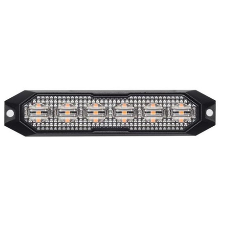 Lampa intermitentă galbenă suplimentară mini 6LED cu 15 funcții 
