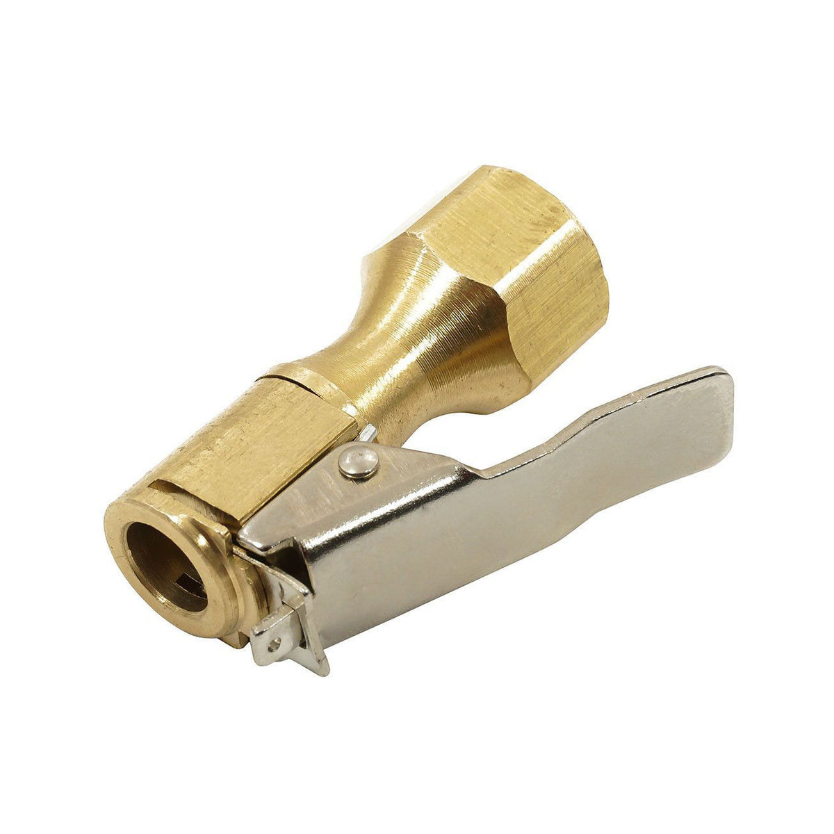 Capăt de furtun cu clemă, cu cataramă și filet de 1/4" 