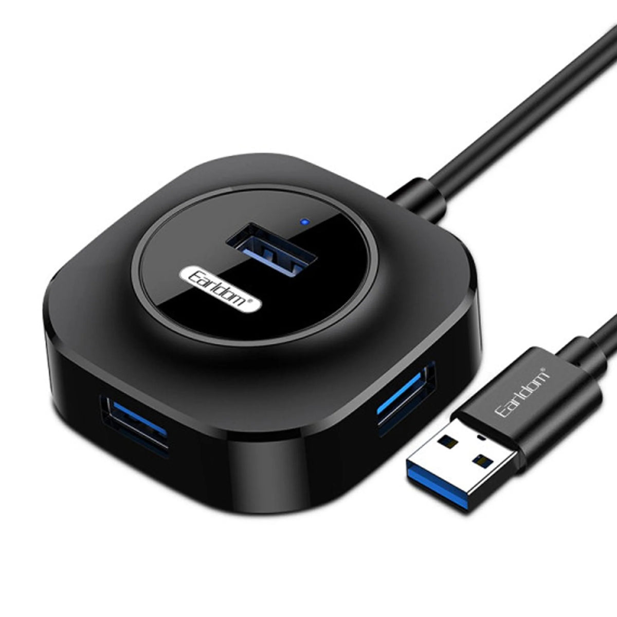 Butuc USB 4x cu conector USB negru