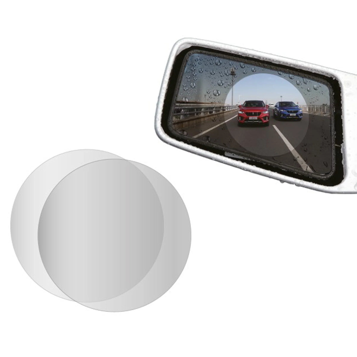 Oglindă cu folie respingătoare de apă 100mm, 2pcs