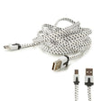 Date micro USB-B și cablu de încărcare 2 m alb-negru