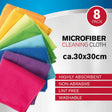 Microfibră șterge 30x30cm 8pcs