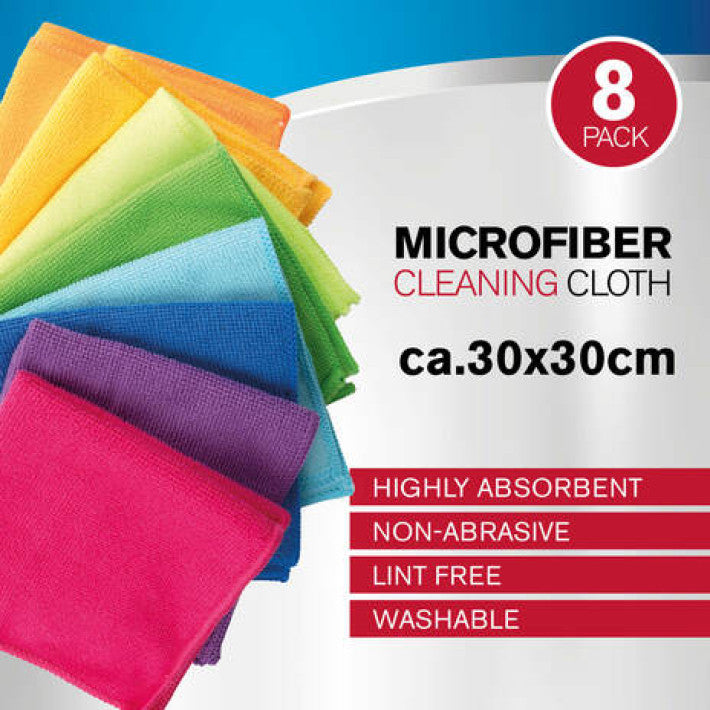 Microfibră șterge 30x30cm 8pcs
