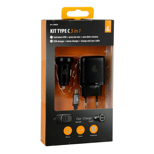 Brichetă de trabuc 3 în 1 Ben USB Tip C Set de încărcare Set de încărcare rapidă (12/24V + 230V)