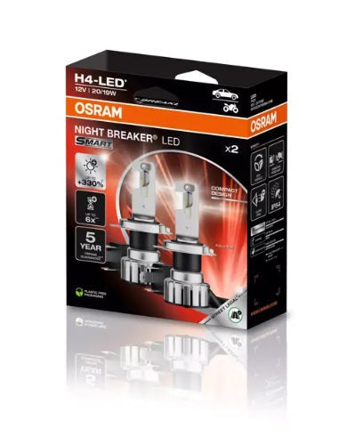 Bulb 12V 20/19W H4 OSRAM NIGHT Breaker Setare LED cu licență