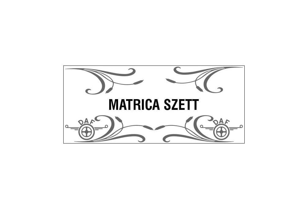 Set de autocolante 4 bucăți pentru geamurile laterale cu tipuri de camioane 