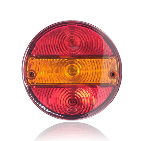 Lampă cerc bandă indexată, stânga cu număr de înmatriculare 