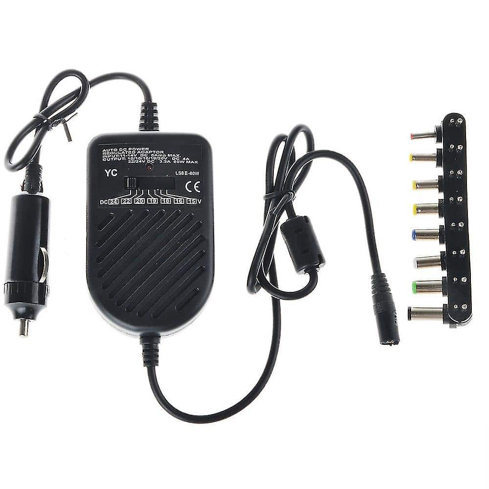 Încărcător universal pentru laptop cu brichetă auto 24V 3300mA 