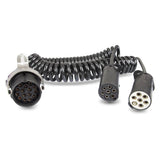 Adaptor cablu spiralat electric, de la 15 pini la 2x7 pini, 2 variante