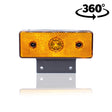 Lampa de poziție LED cu prismă galbenă și suport 